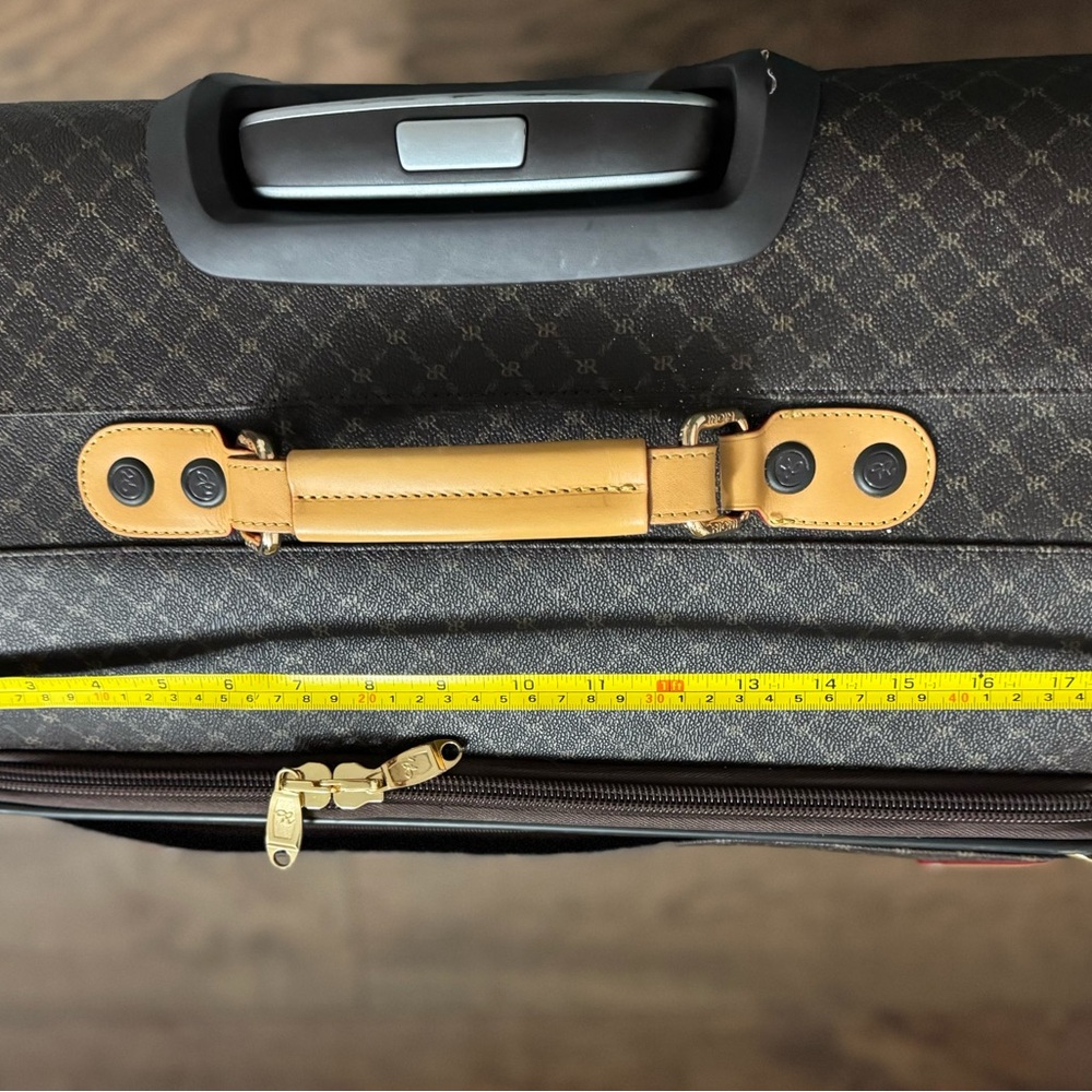 Rioni Large Monogram Leather Luggage - Picture 14 of 16